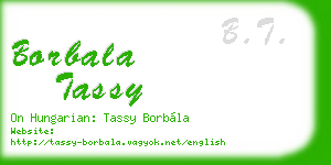 borbala tassy business card